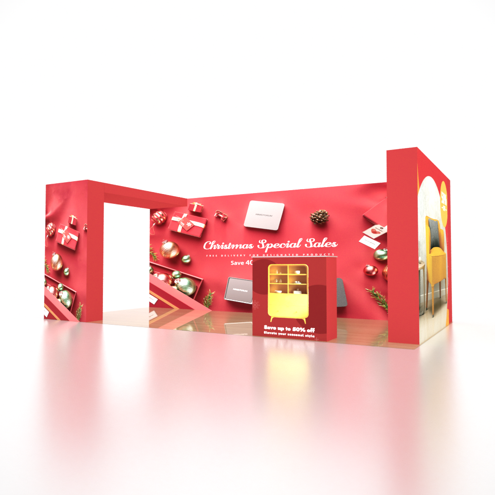 Portable Exhibit Display 10ft x 20ft - Model 19