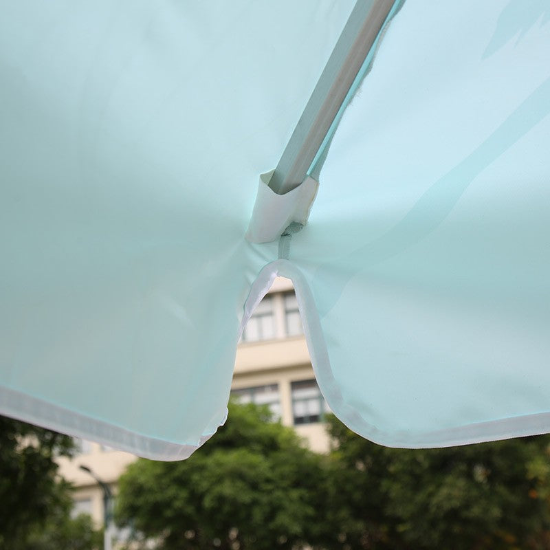 Square Patio Umbrella With Valances – 6.5ft x 6.5ft