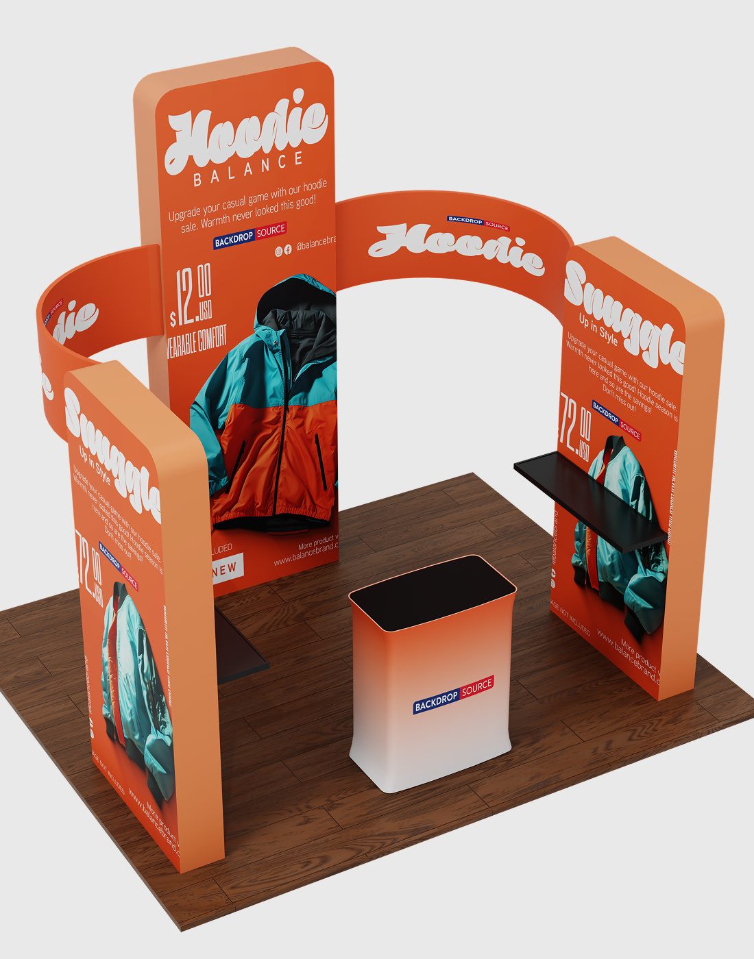 Modular Booth Kits 20ft x 20ft - Model 15