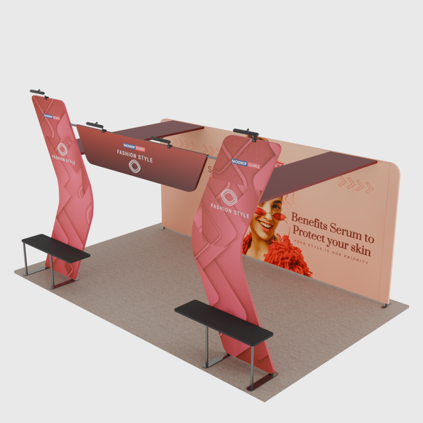 Portable Exhibit Display 20ft x 10ft - Model 17