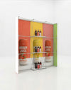 Portable Straight Pop-Up Wall with Shelves