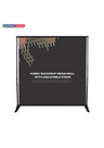 Fabric Backdrop Media Wall with Adjustable Stand