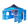 10ft x 10ft Fabric Canopy Kit A6 with Dual Arch Doorways & Quad Display Shelving