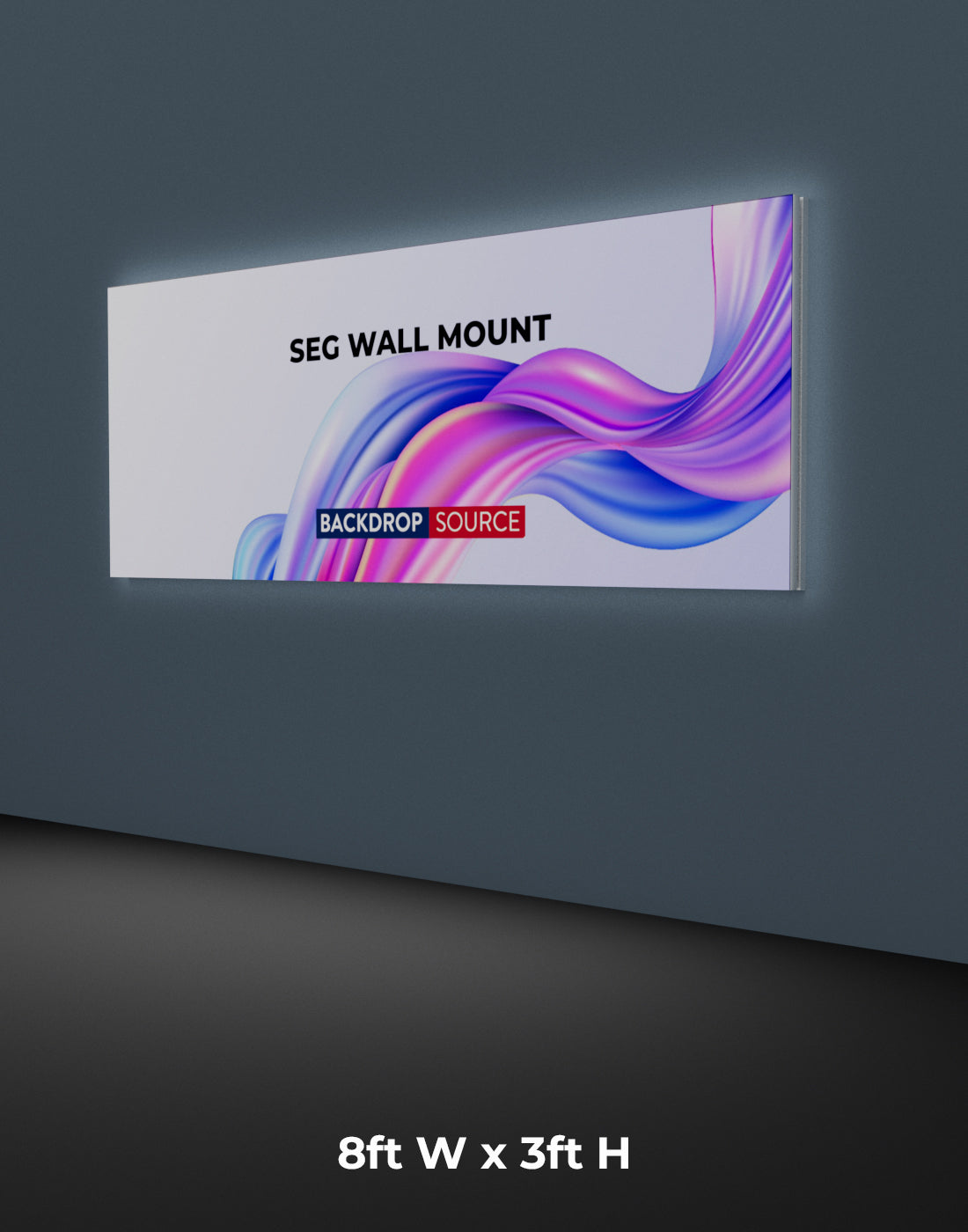 Pvc Light Box Backdrop Wall-Mounted SEG Light Box | Custom Backlit Display for Retail & Events ...