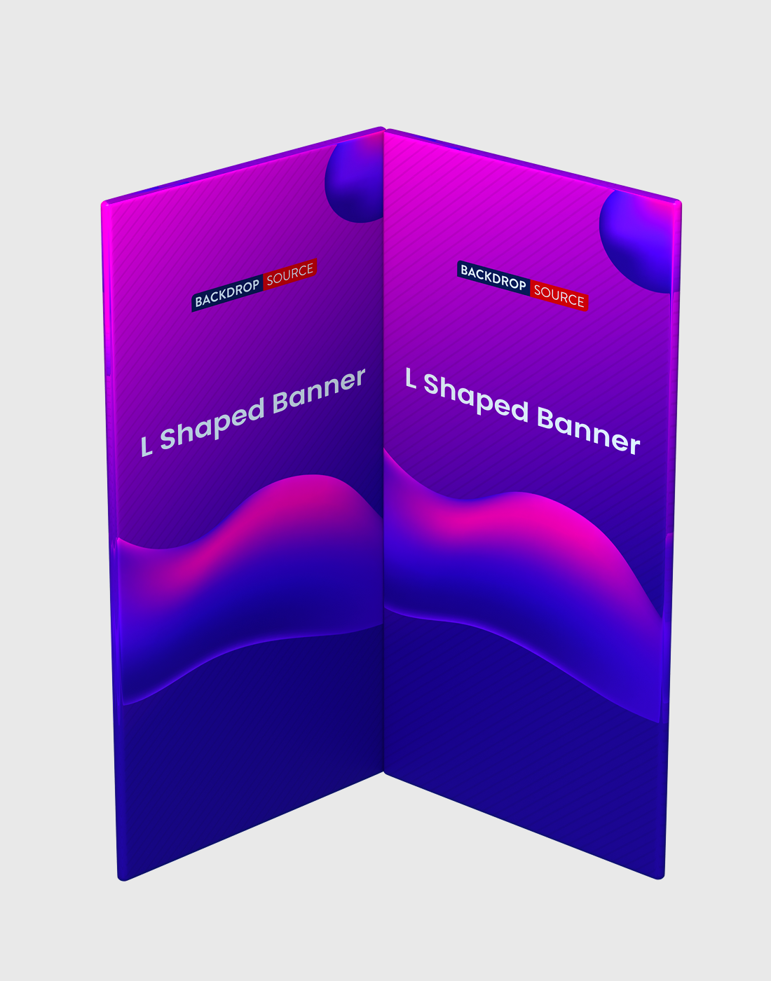 L-Shaped Fabric Banner Display
