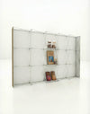 Portable Straight Pop-Up Wall with Shelves
