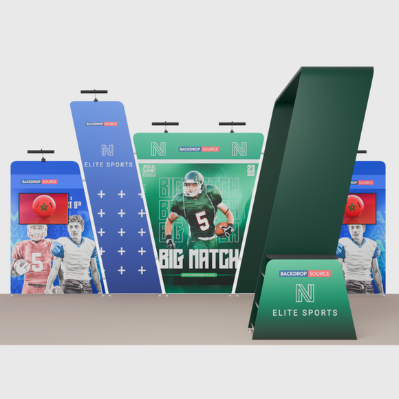 Portable Exhibit Display 20ft x 10ft - Model 16