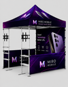 10ft x 10ft Fabric Canopy Kit with Shelving & TV Mounts