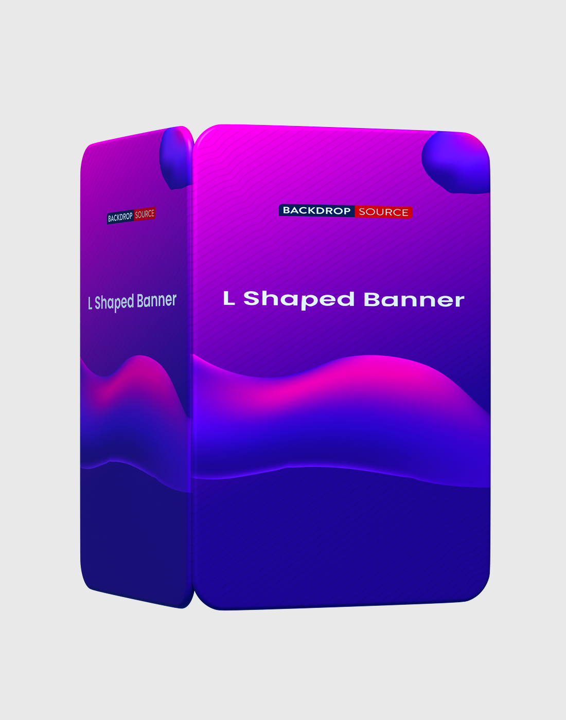 L-Shaped Fabric Banner Display