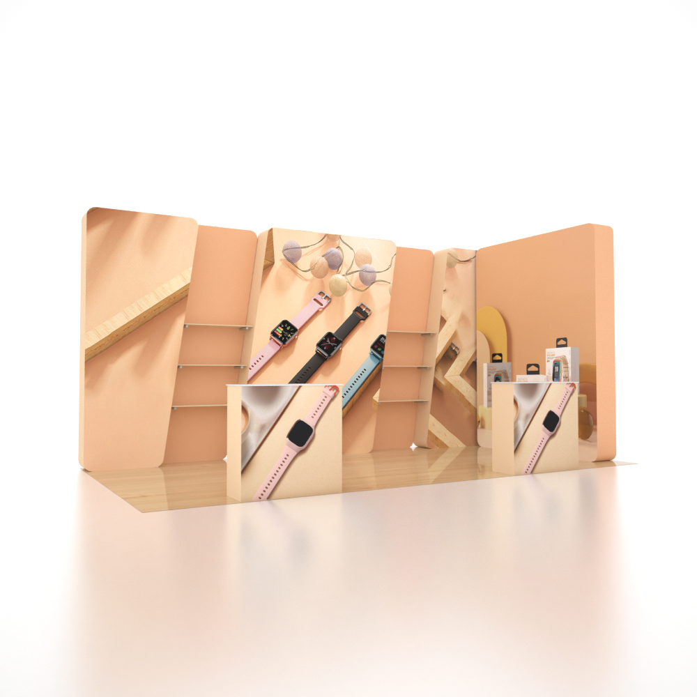 Portable Exhibit Display 10ft x 20ft - Model 21