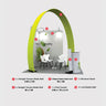 Modular Horseshoe Arch Exhibition Kit for 10ft Wide Booths