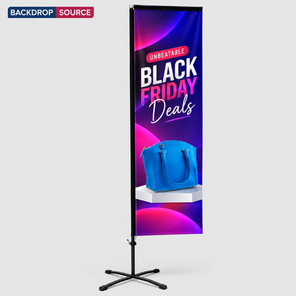 Duplex Printing Rectangle Advertising Flag