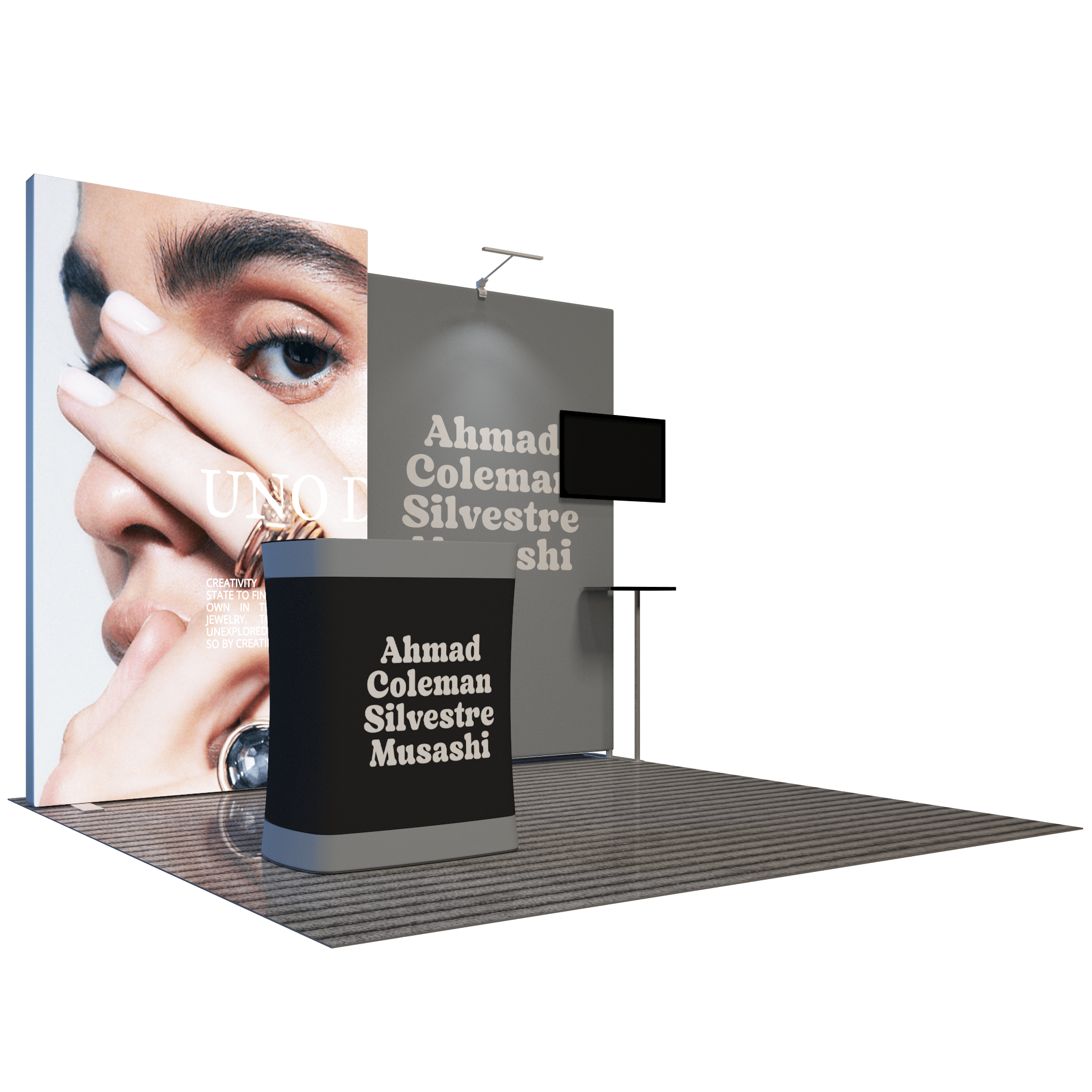 Premier 10x10 Exhibition Booth - Model 4