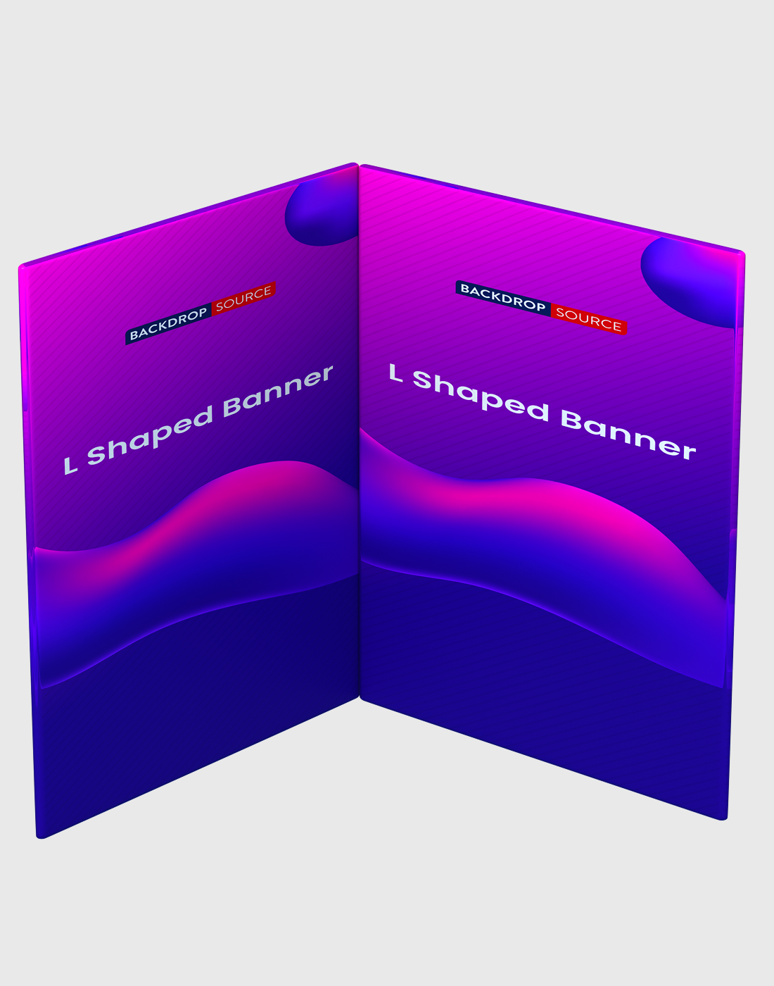 L-Shaped Fabric Banner Display