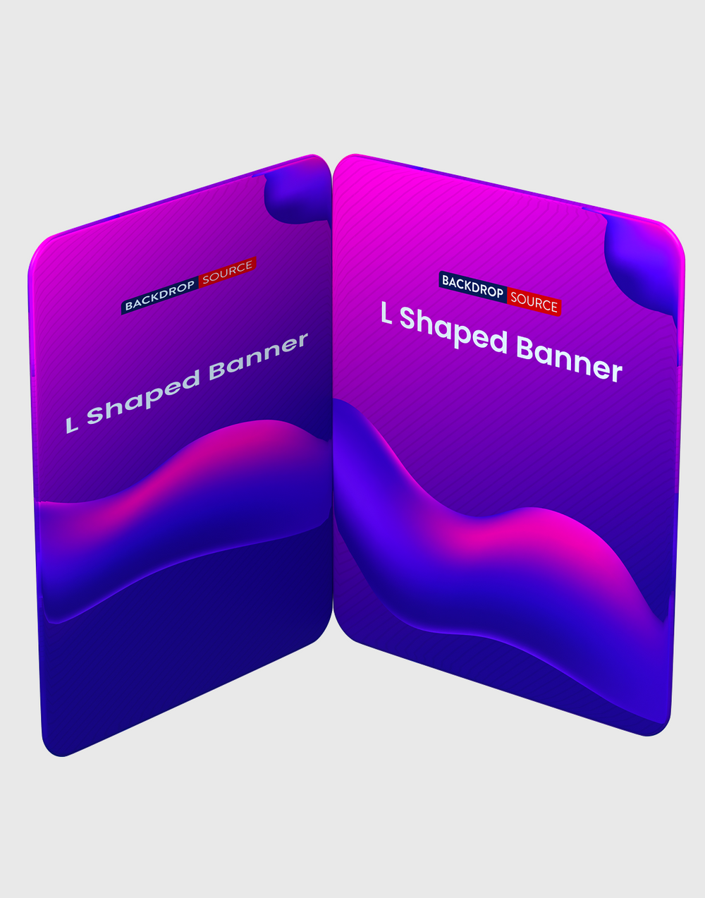L-Shaped Fabric Banner Display