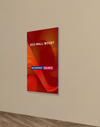 Wall-Mounted SEG Fabric display - 0.8" Depth