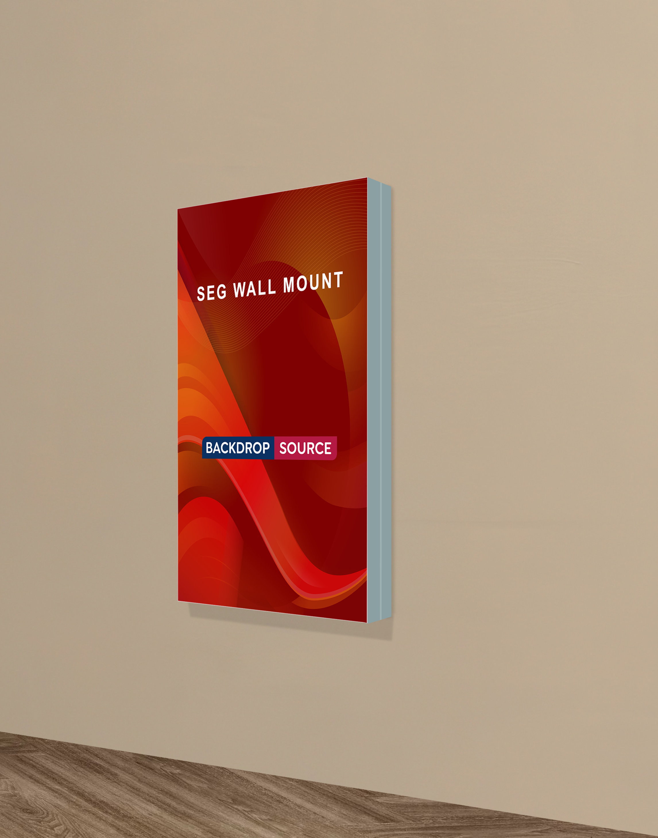 Wall-Mounted SEG Fabric display - 2.4" Depth