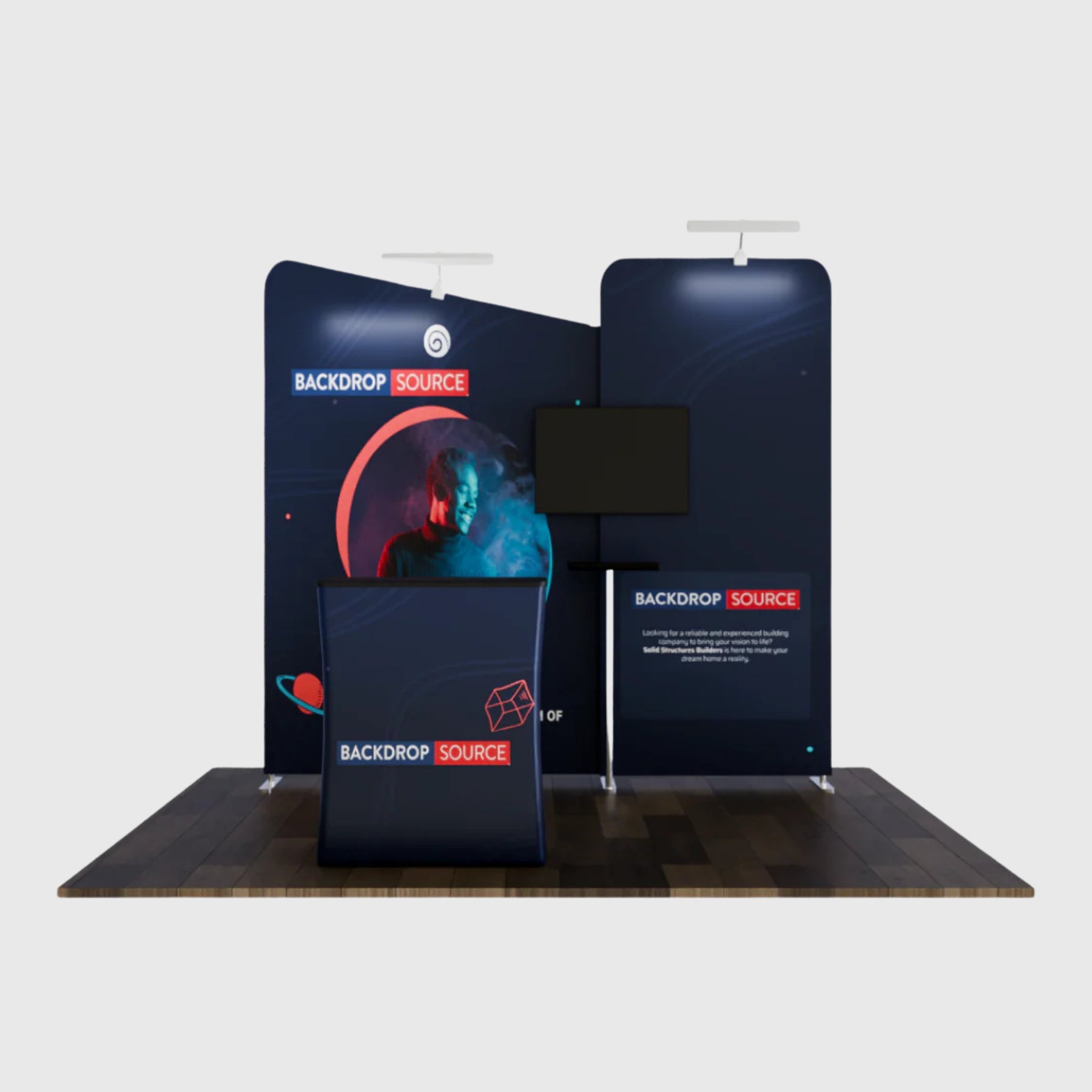 Portable Exhibit Display 10ft x 10ft - Model 7