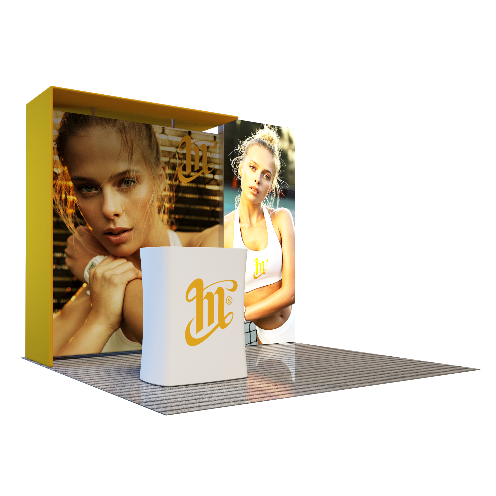Premier 10x10 Exhibition Booth - Model 6