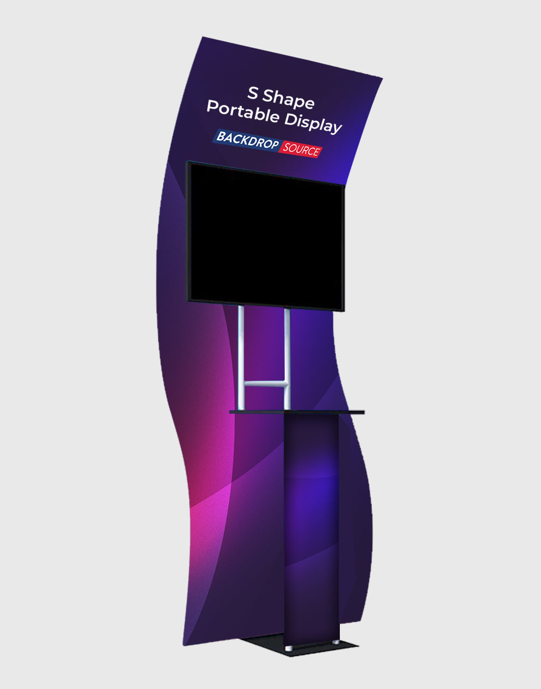Portable Exhibit Display – S‑Shape | Trade Show USA – Backdropsource
