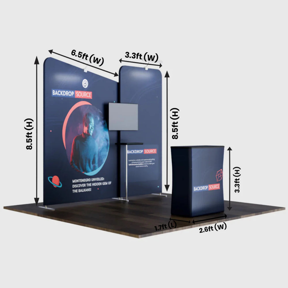 Portable Exhibit Display 10ft x 10ft - Model 7