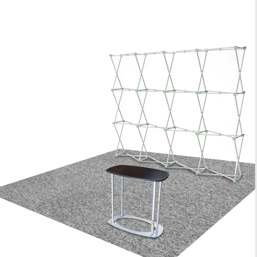 10ft x 10ft Straight Popup Exhibit Pro 3-in-1 Display Kit with Illume Lights
