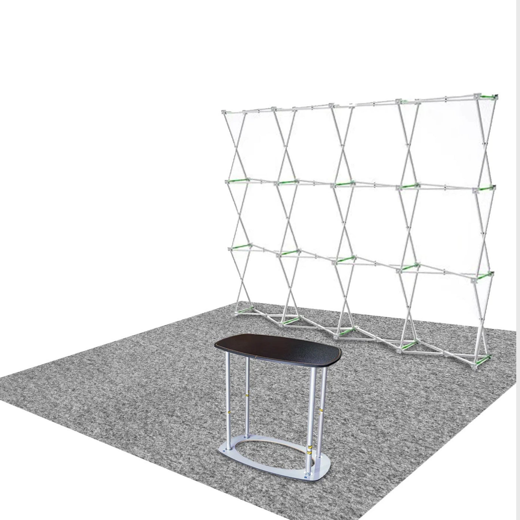 10ft x 10ft Straight Popup Exhibit Pro 3-in-1 Display Kit with Illume Lights