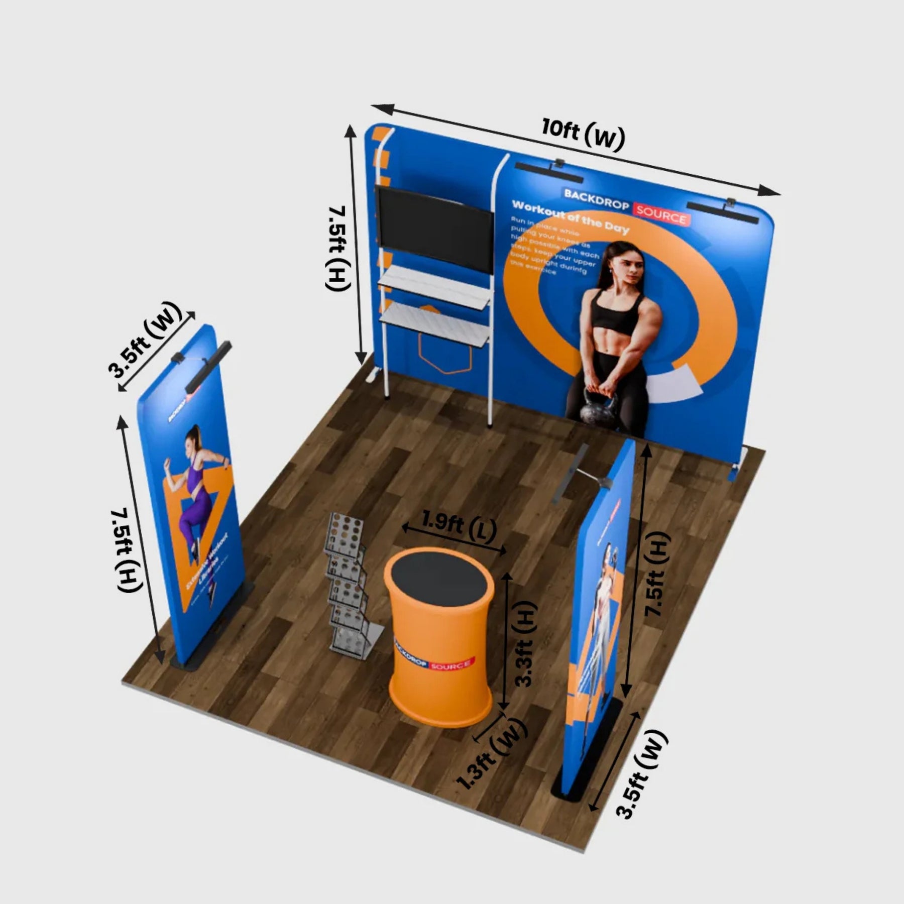 Premium Exhibition Kit for 10ft Wide Booths