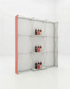 Portable Straight Pop-Up Wall with Shelves