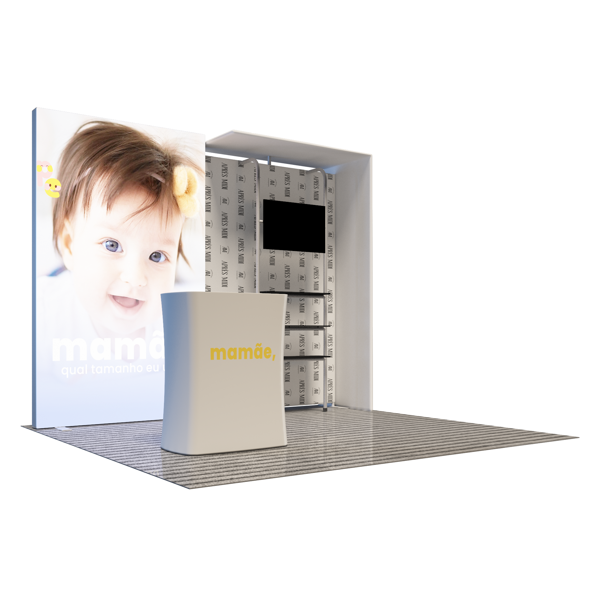 Premier 10x10 Exhibition Booth - Model 1