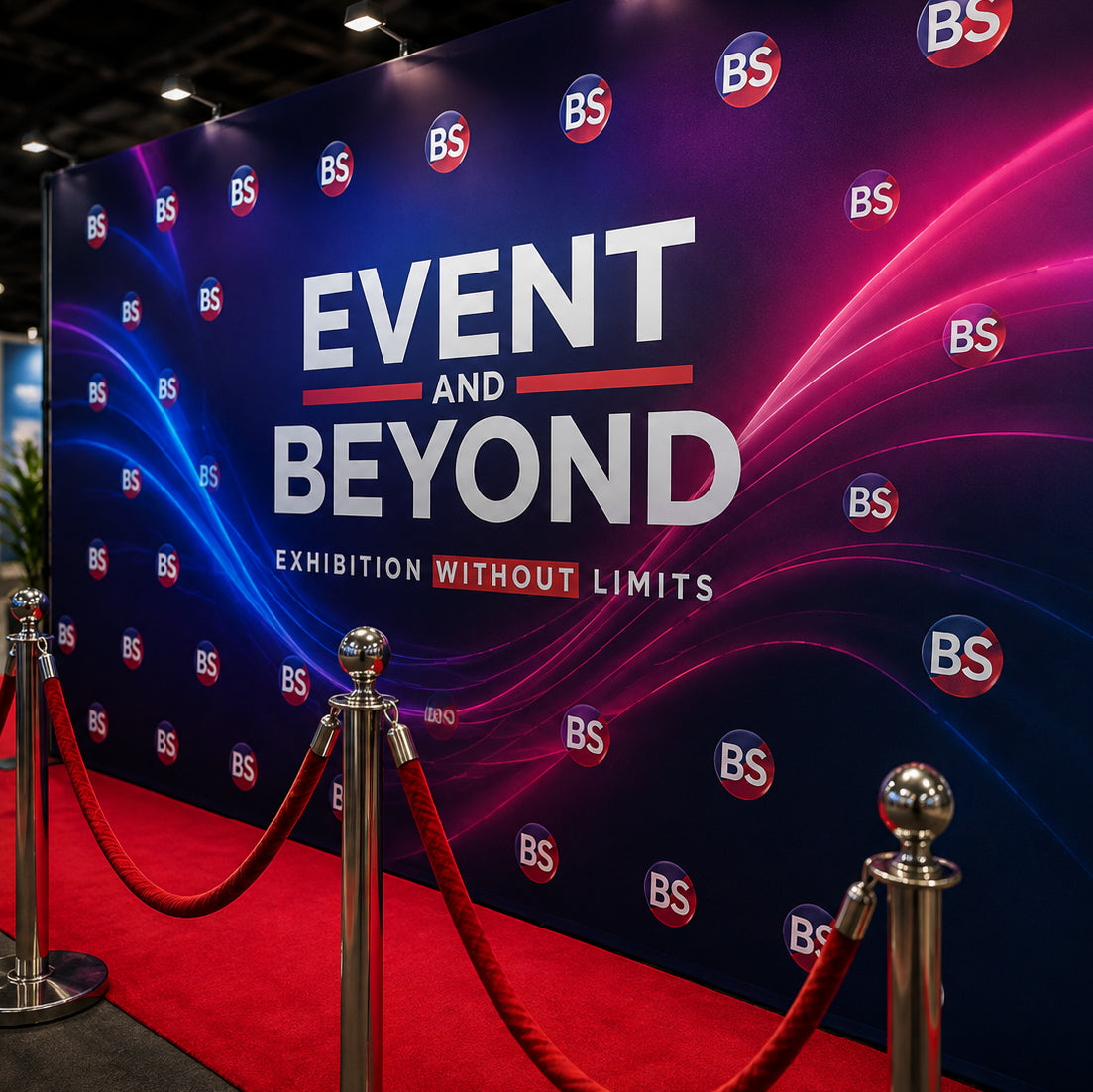 Fondos de pared multimedia para eventos con repetición de pasos