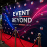 Fondos de pared multimedia para eventos con repetición de pasos