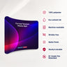 Curved Tension Fabric Portable Media Wall