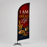 Church Angled Feather Flag