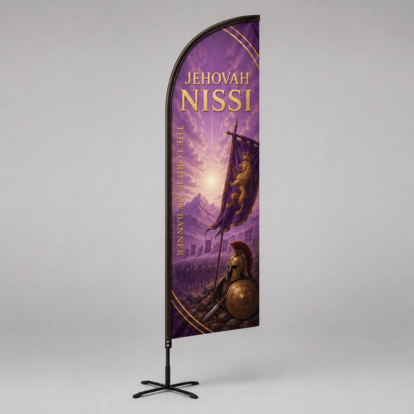 Church Angled Feather Flag