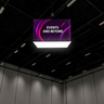 Backlit Cubic Fabric Hanging Banner