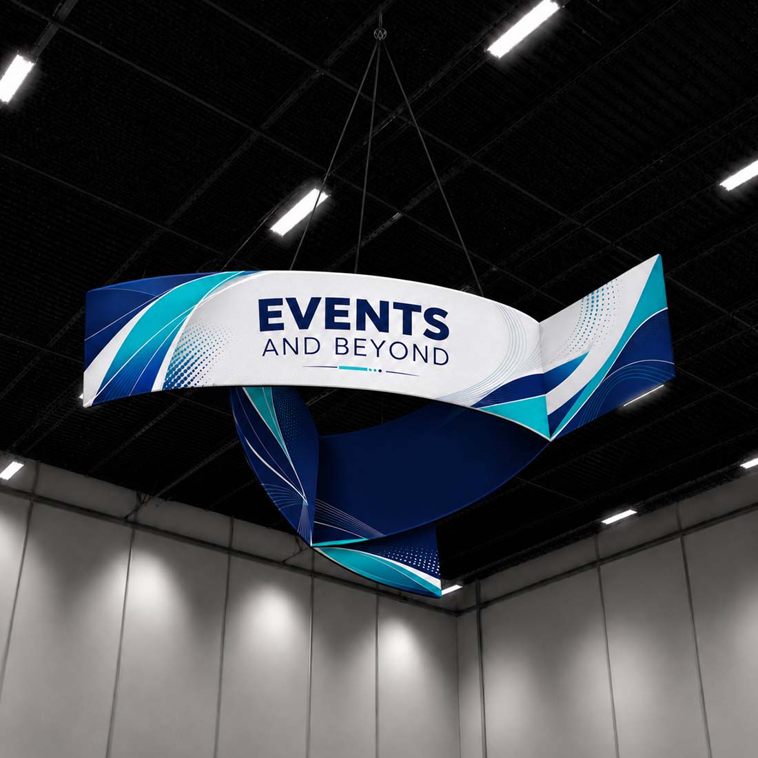 Sky Tube Pinwheel Triangle Hanging Banner