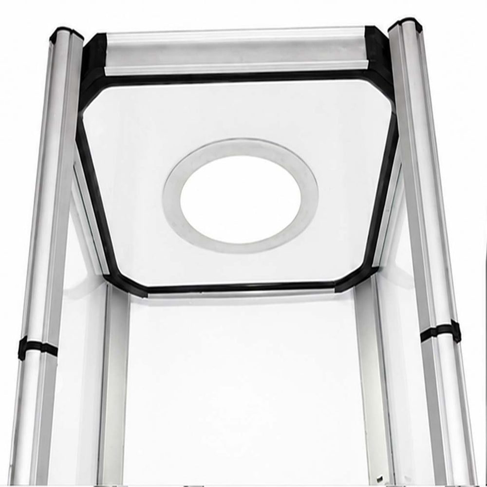 Square Portable Aluminum Spiral Tower Display - 5 Layer Shelves