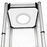 Square Portable Aluminum Spiral Tower Display - 5 Layer Shelves