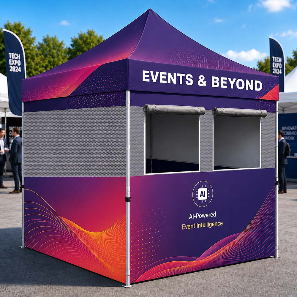 10ft x 10ft Custom Food Booth Canopy Tent