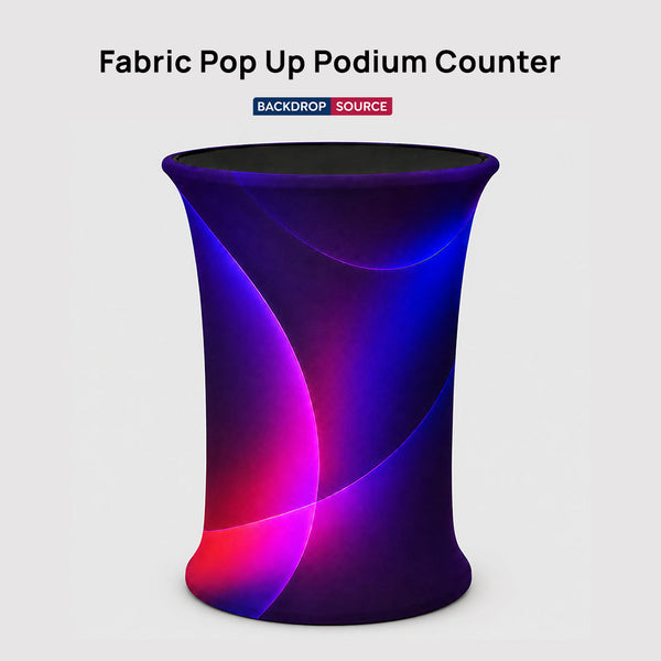 Fabric Pop Up Podium Counter