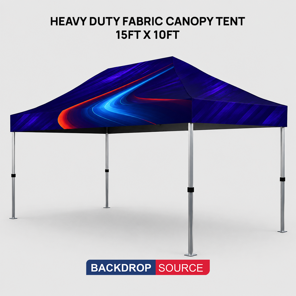 Heavy Duty Fabric Canopy Tent - 15ft x 10ft