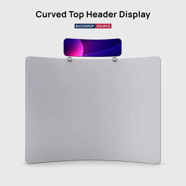 Curved Top Header Display