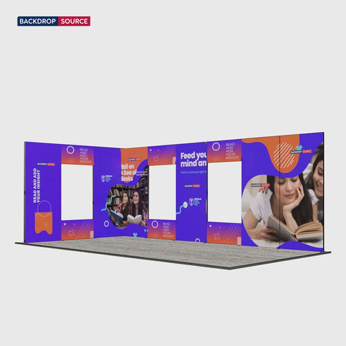 20ft Folding SEG Booth Kit with 12 Modular Panels