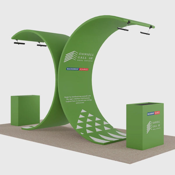 Portable Exhibit Display 10ft x 20ft - Model 3