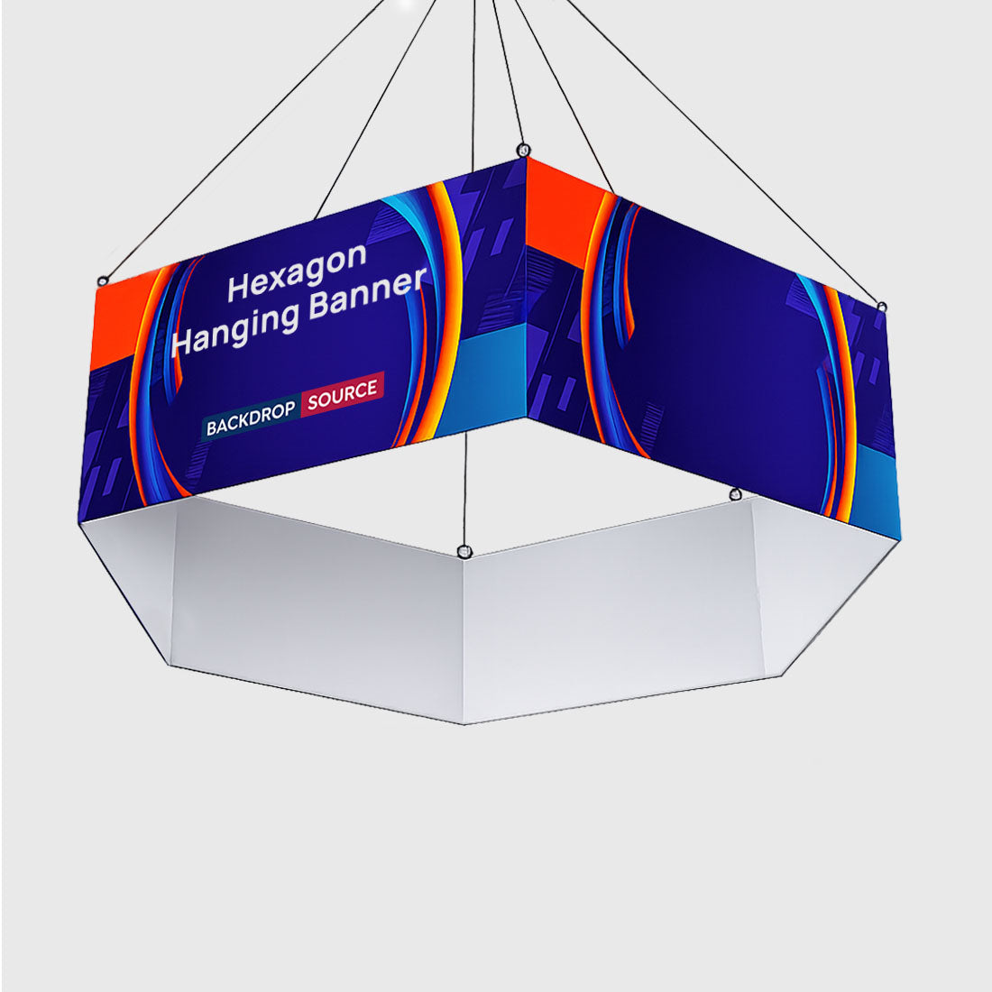 Sky Tube Hexagon Hanging Banner