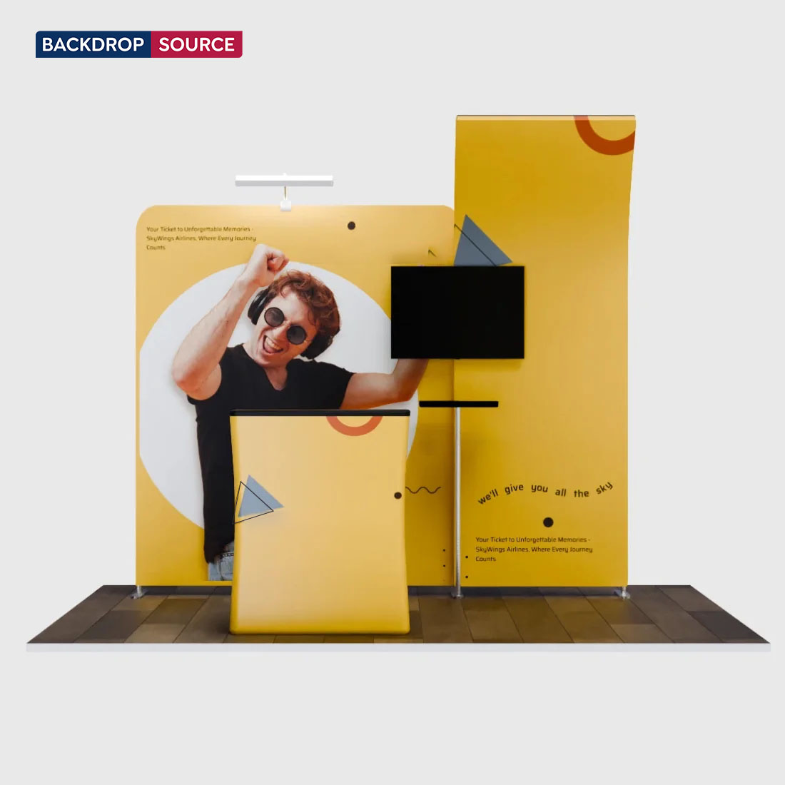 Portable Exhibit Display 10ft x 10ft - Model 6