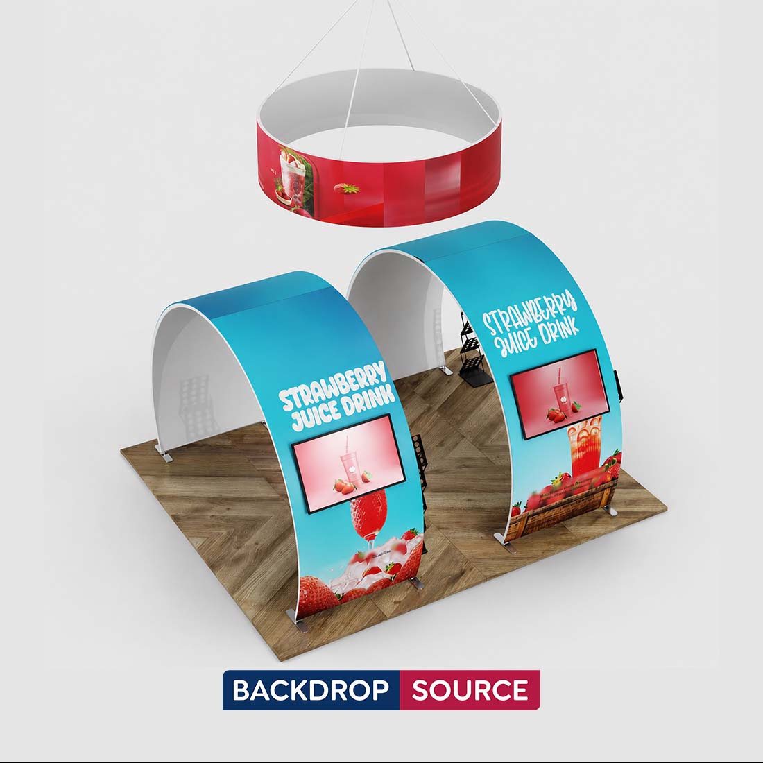 Portable Exhibit Display 10ft x 20ft - Model 9