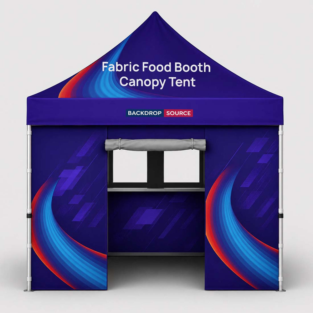10ft x 10ft Custom Food Booth Canopy Tent