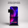 Exhibition Display Stand with Shelving & TV Mount